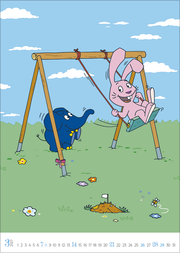 Der Kalender mit dem Elefanten 2027, Innenansicht #3