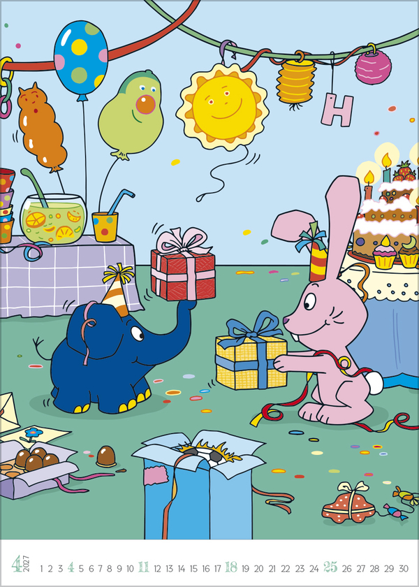 Der Kalender mit dem Elefanten 2027, Innenansicht #4