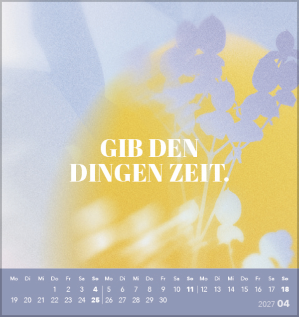 Zeit f&uuml;r mich 2027, Innenansicht #4