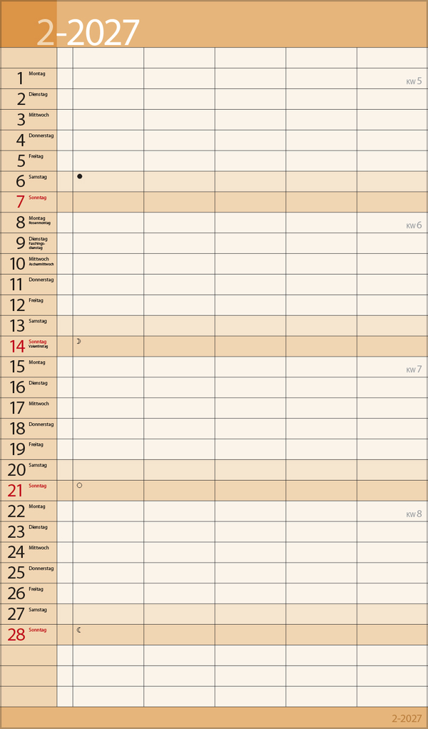 Familientimer 18 Monate 2027/2028, Innenansicht #5