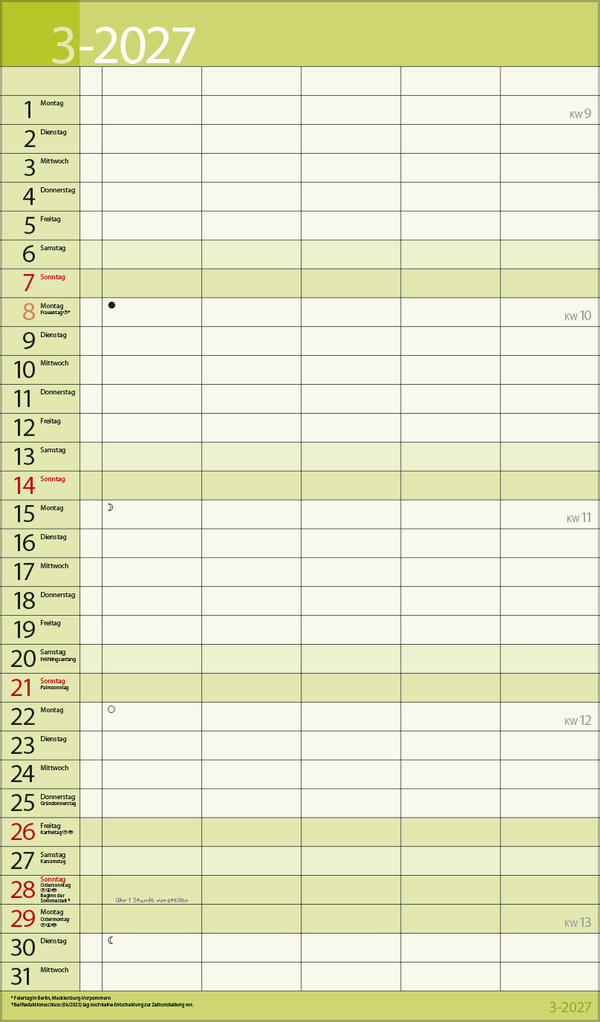 Familientimer 18 Monate 2027/2028, Innenansicht #6