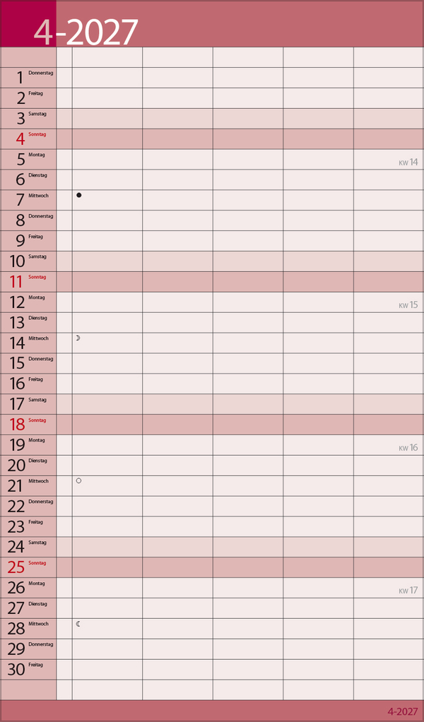 Familientimer 18 Monate 2027/2028, Innenansicht #7