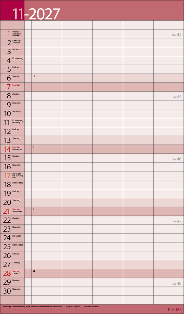 Familientimer 18 Monate 2027/2028, Innenansicht #14
