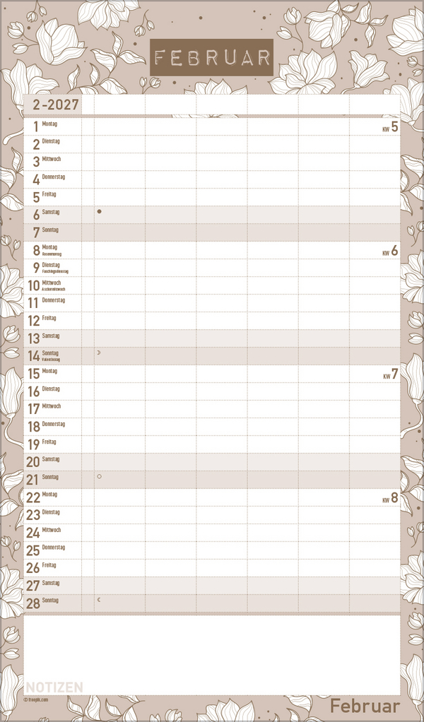 Premium Familienplaner Pl&auml;ne schmieden 2027, Innenansicht #2