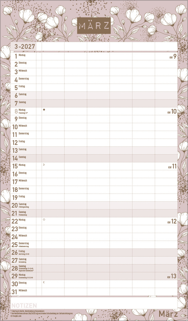 Premium Familienplaner Pl&auml;ne schmieden 2027, Innenansicht #3