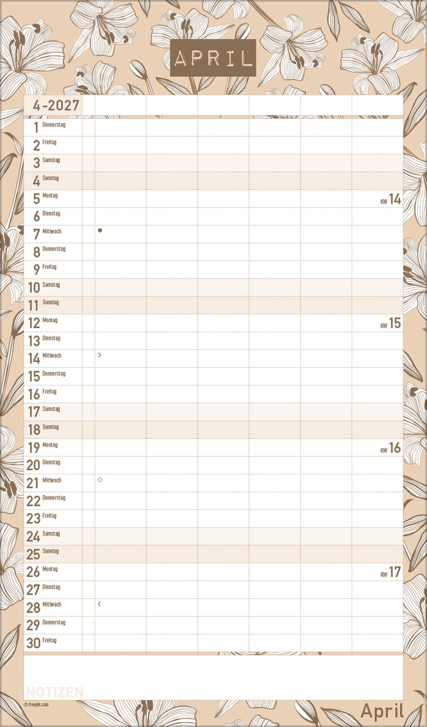 Premium Familienplaner Pl&auml;ne schmieden 2027, Innenansicht #4