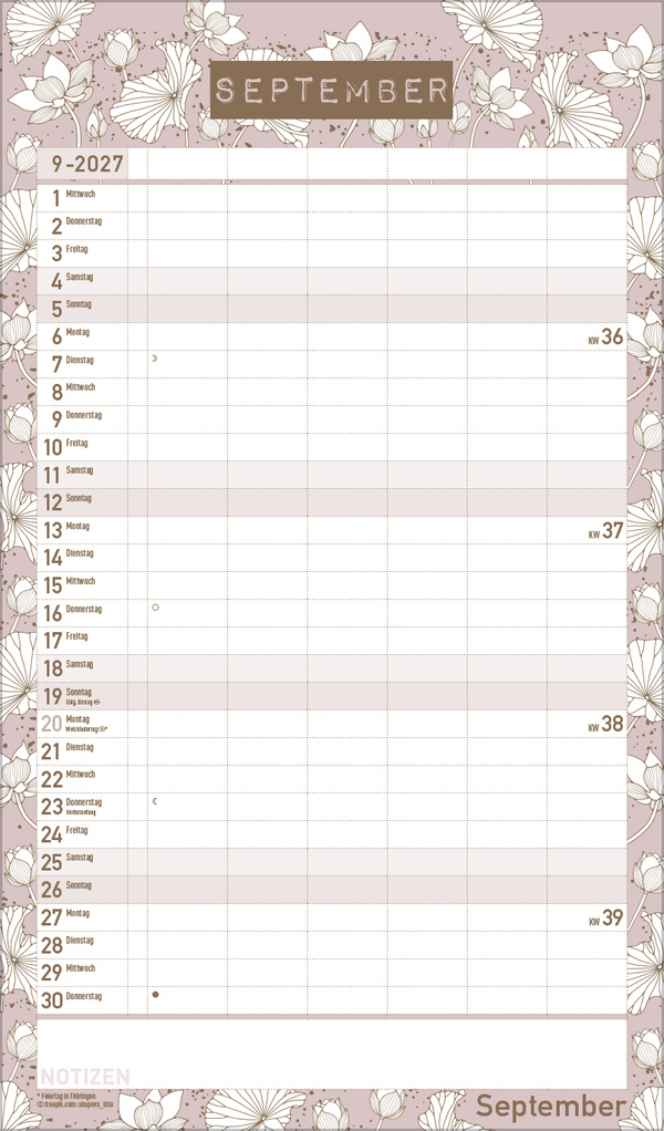 Premium Familienplaner Pl&auml;ne schmieden 2027, Innenansicht #9
