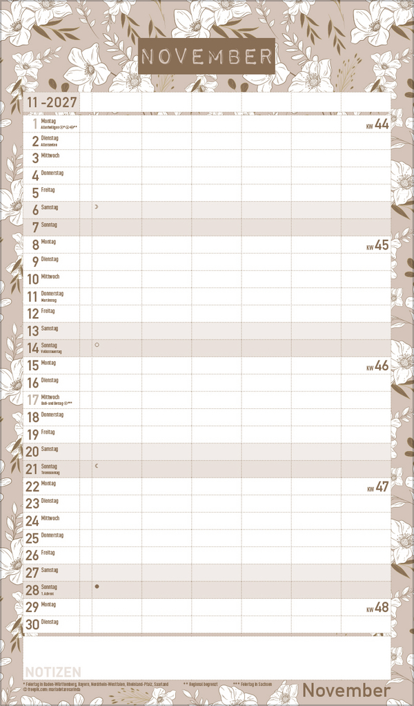 Premium Familienplaner Pl&auml;ne schmieden 2027, Innenansicht #11
