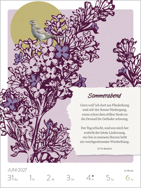 Literaturkalender 2027, Innenansicht #7