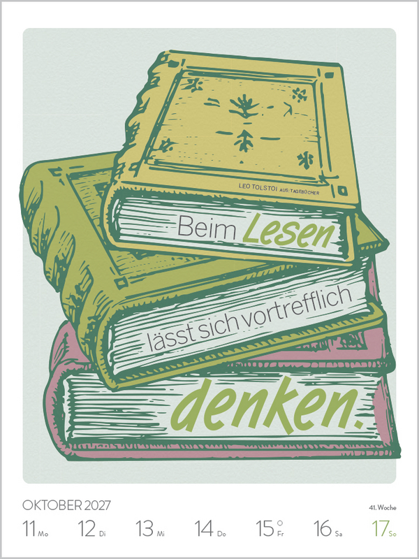 Literaturkalender 2027, Innenansicht #12