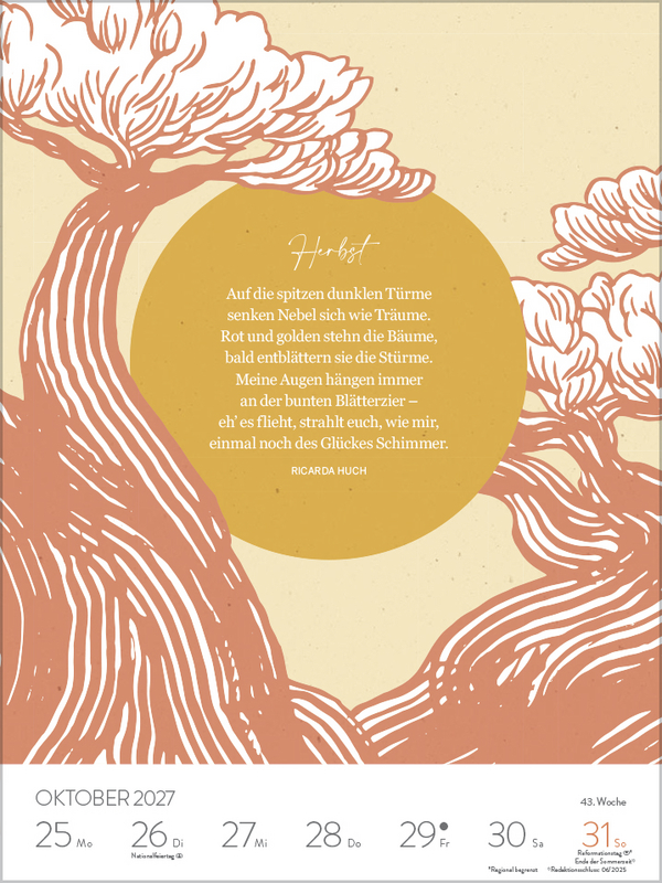 Literaturkalender 2027, Innenansicht #13