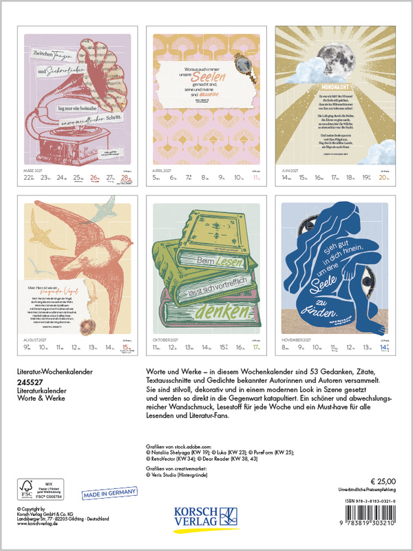 Literaturkalender 2027, Innenansicht #15