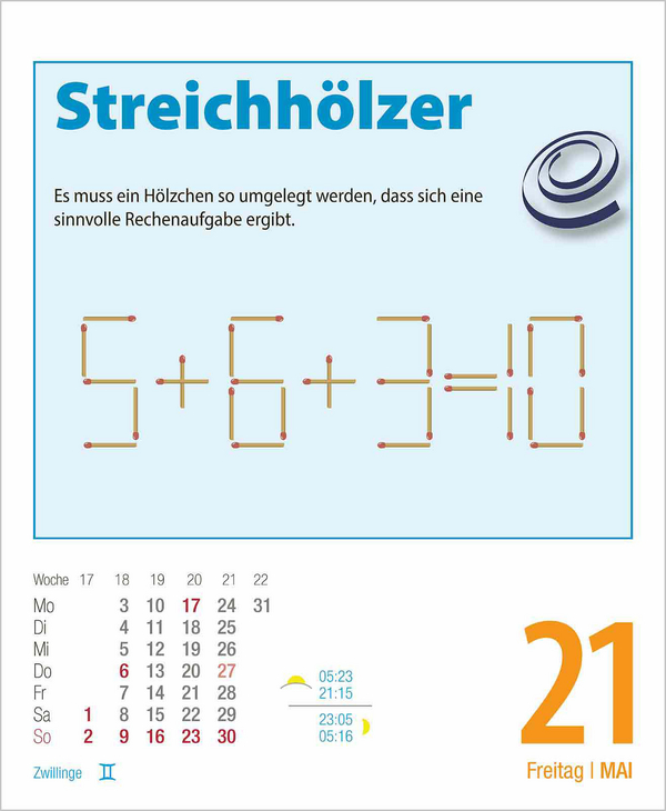 Gehirnjogging 2027, Innenansicht #6