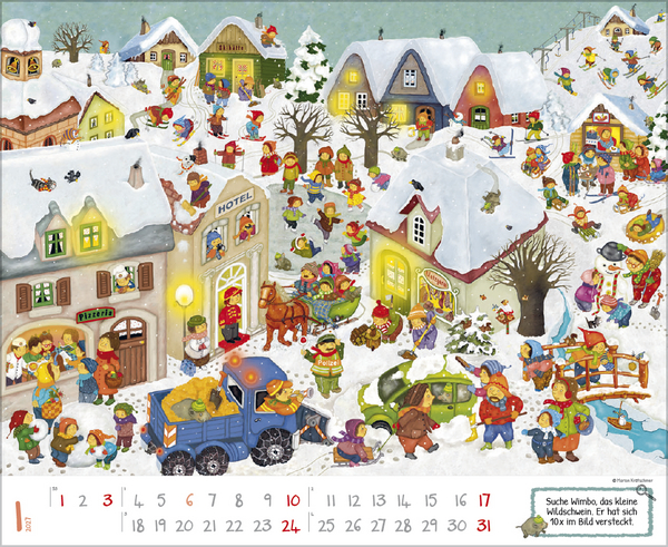 Wimmelkalender 2027, Innenansicht #1