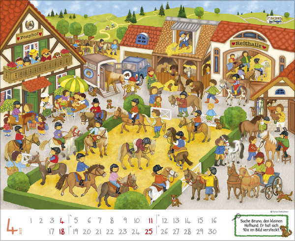 Wimmelkalender 2027, Innenansicht #4