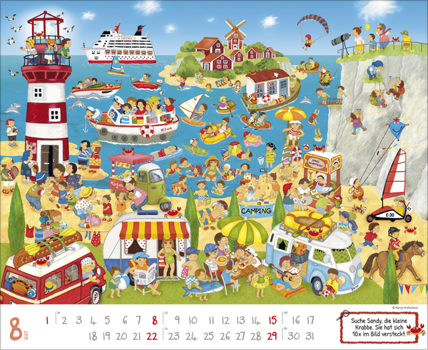 Wimmelkalender 2027, Innenansicht #8