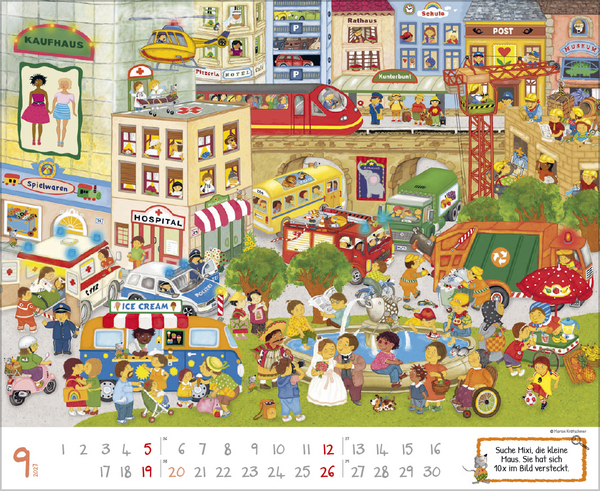 Wimmelkalender 2027, Innenansicht #9