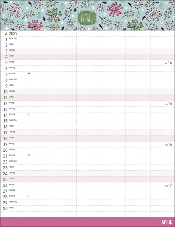 Gute Laune mit Zetteltasche 2027, Innenansicht #4