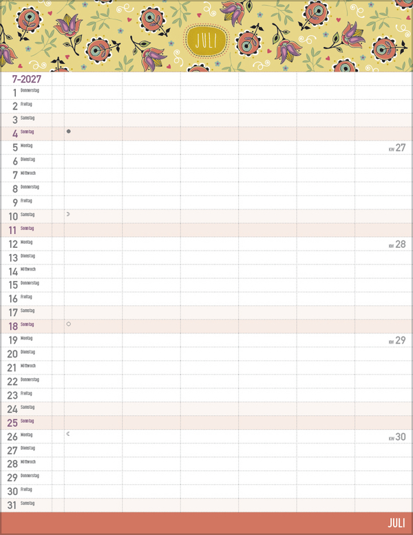 Gute Laune mit Zetteltasche 2027, Innenansicht #7
