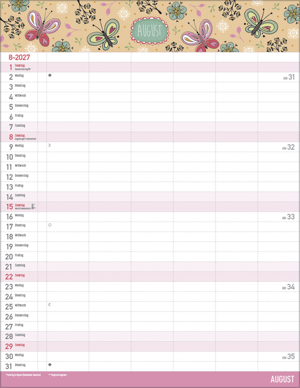 Gute Laune mit Zetteltasche 2027, Innenansicht #8