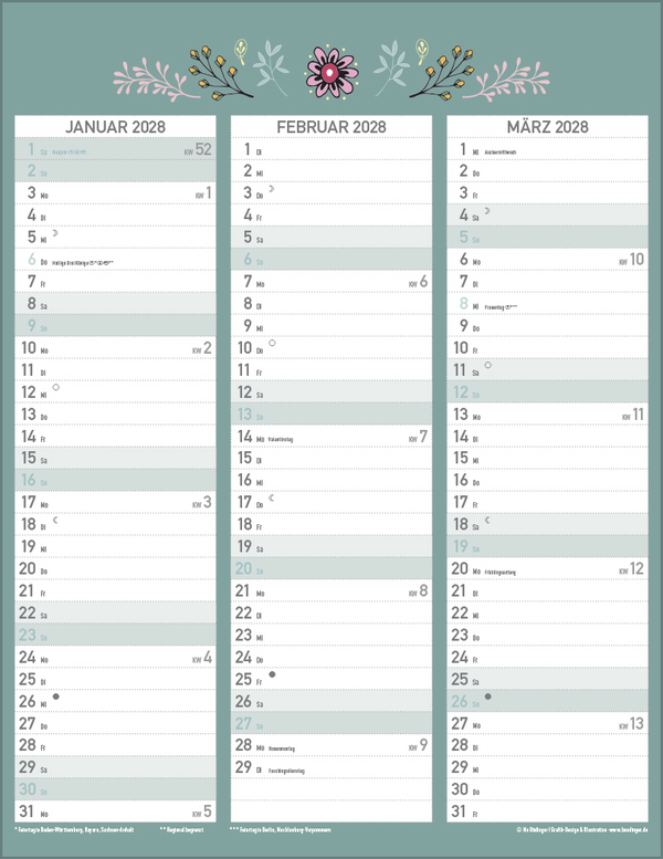 Gute Laune mit Zetteltasche 2027, Innenansicht #13