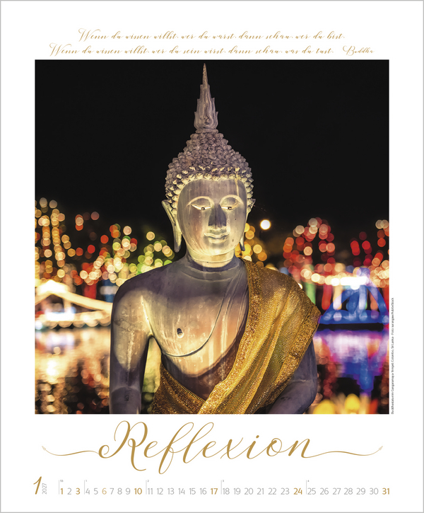 Buddhistische Weisheiten 2027, Innenansicht #1