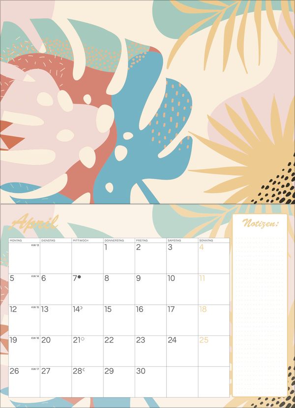 Tropisch druchs Jahr - Recyclingpapier 2027, Innenansicht #4