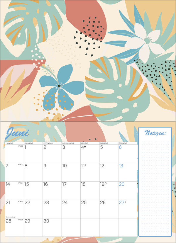 Tropisch druchs Jahr - Recyclingpapier 2027, Innenansicht #6