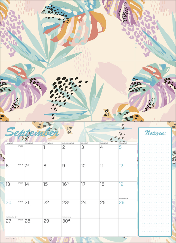 Tropisch druchs Jahr - Recyclingpapier 2027, Innenansicht #9