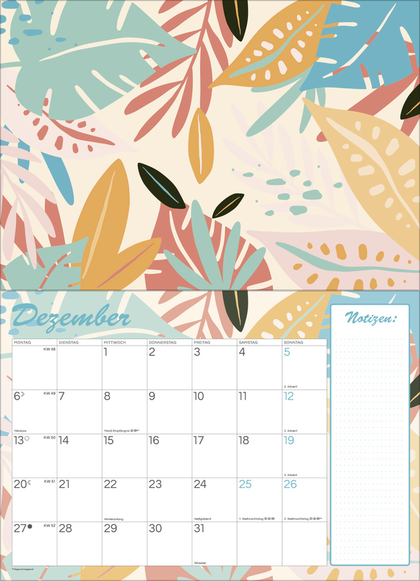 Tropisch druchs Jahr - Recyclingpapier 2027, Innenansicht #12