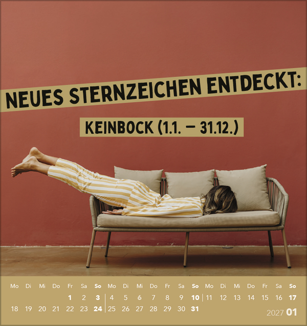 Lieber verr&uuml;ckt das Leben genie&szlig;en 2027, Innenansicht #1