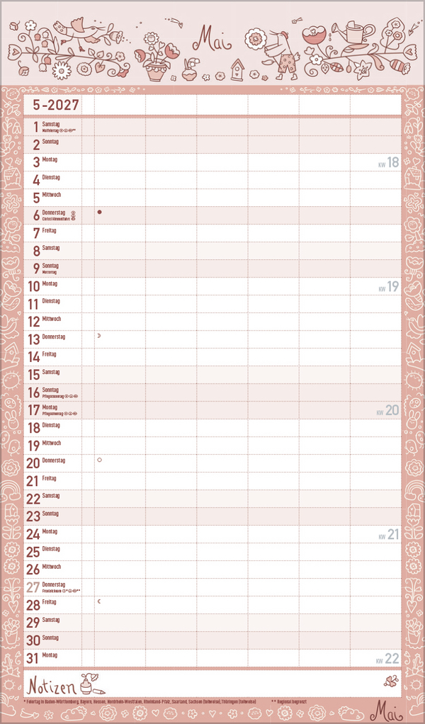 Familienplaner Lieblingspl&auml;ne f&uuml;r Lieblingstage 2027, Innenansicht #5