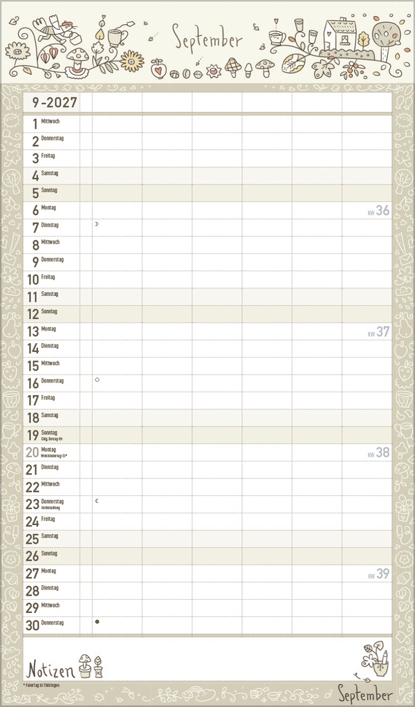 Familienplaner Lieblingspl&auml;ne f&uuml;r Lieblingstage 2027, Innenansicht #9
