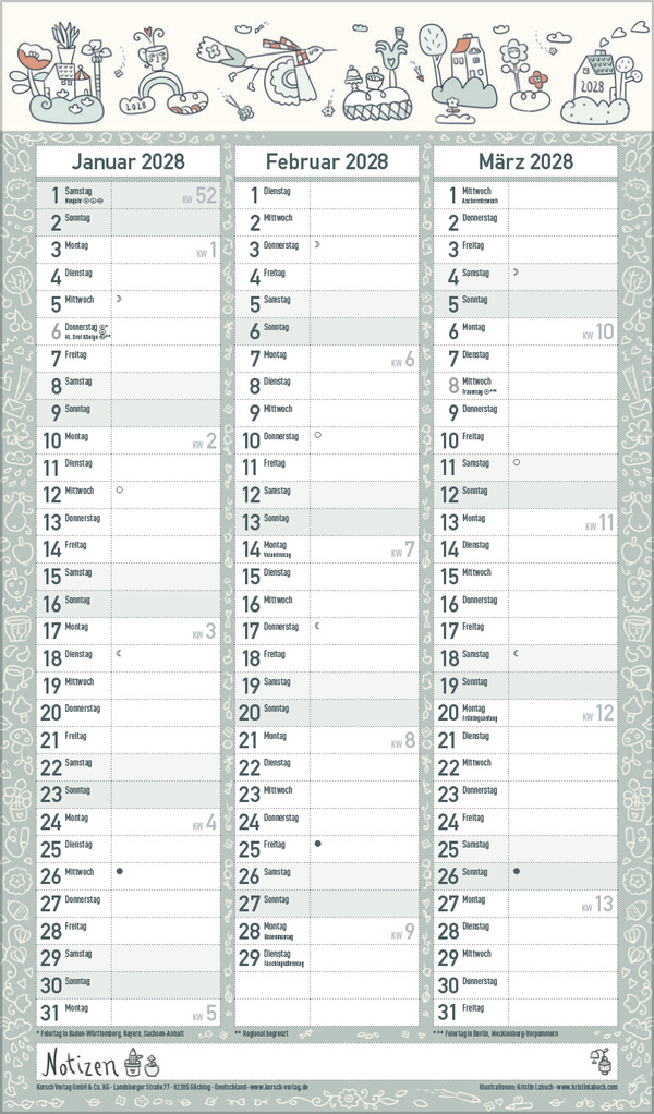 Familienplaner Lieblingspl&auml;ne f&uuml;r Lieblingstage 2027, Innenansicht #13