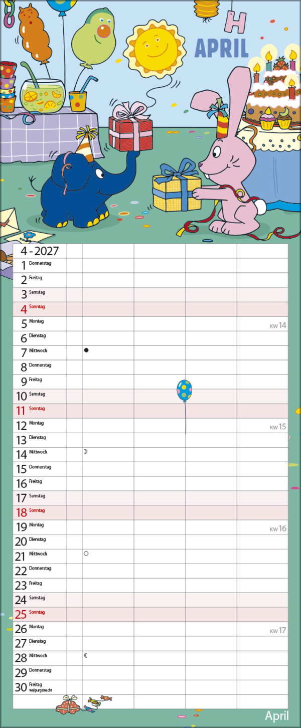 Der echt elefantastische Familienplaner 2027, Innenansicht #4