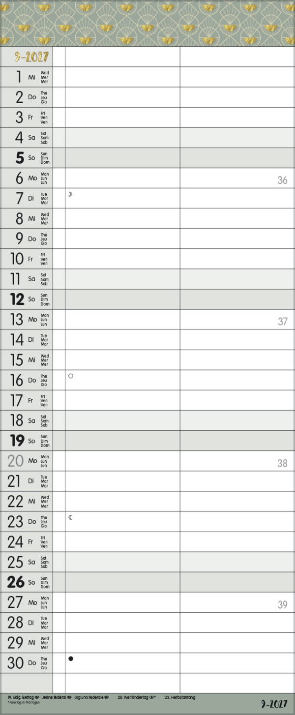 My Timer - Glamour your Time 2027, Innenansicht #9