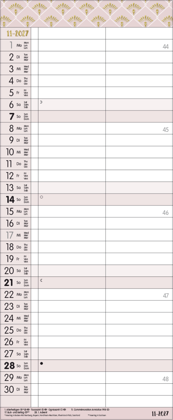 My Timer - Glamour your Time 2027, Innenansicht #11