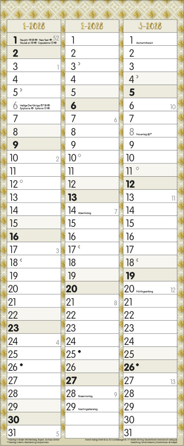 My Timer - Glamour your Time 2027, Innenansicht #13