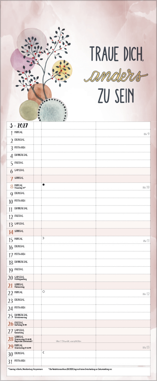 Selfcare - My Timer 2027, Innenansicht #3