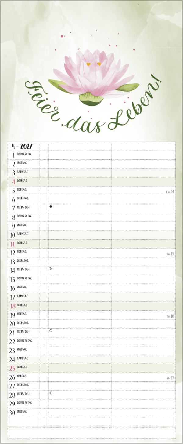 Selfcare - My Timer 2027, Innenansicht #4