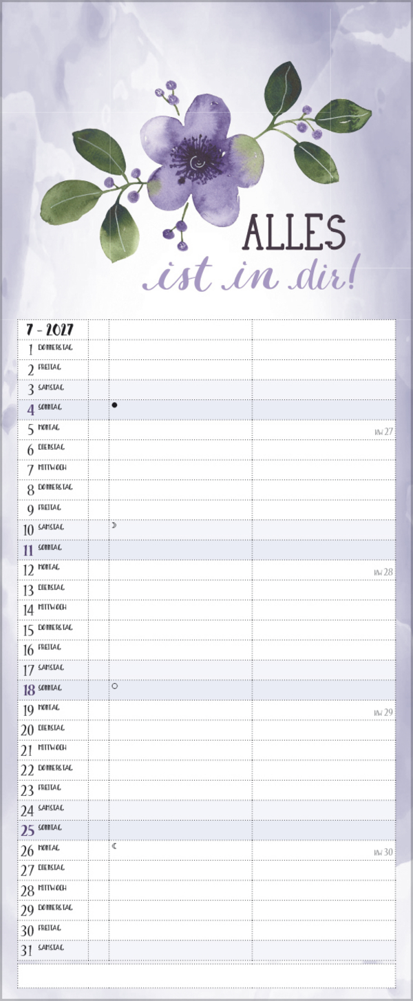 Selfcare - My Timer 2027, Innenansicht #7
