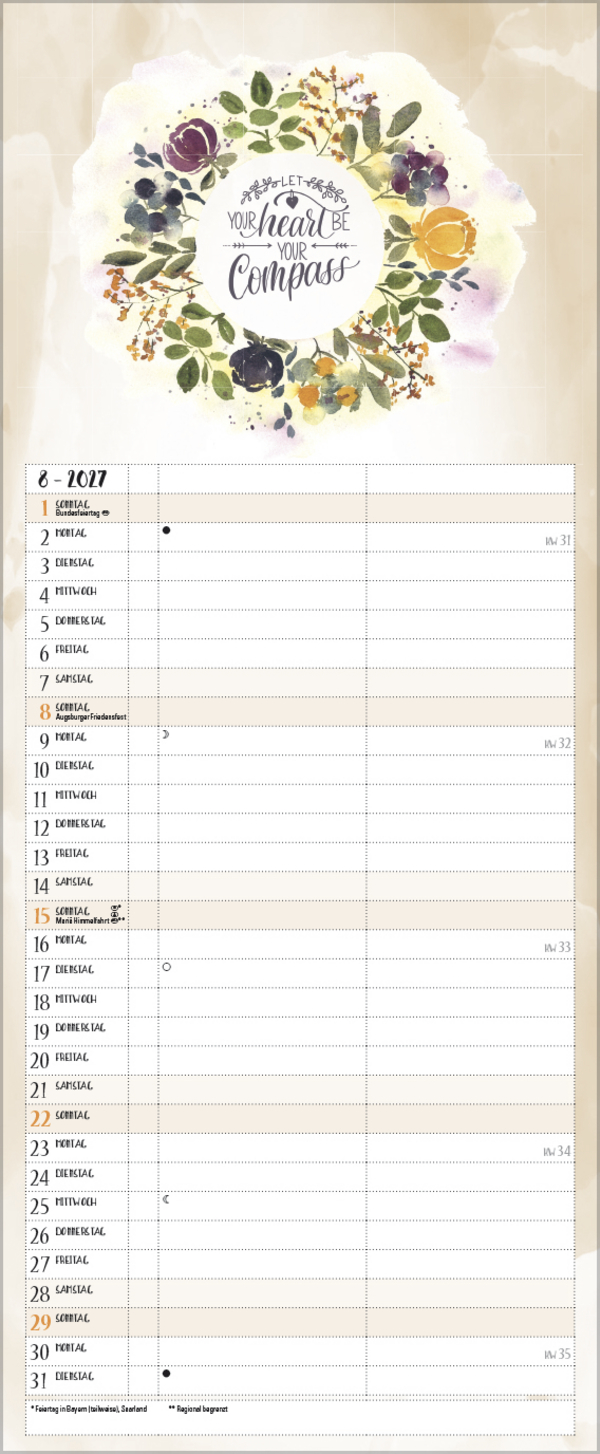 Selfcare - My Timer 2027, Innenansicht #8