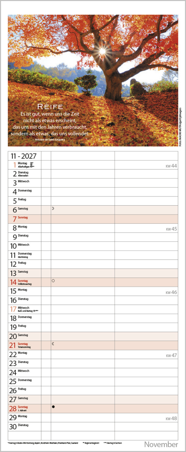 Planer f&uuml;r die besten Jahre 2027, Innenansicht #11