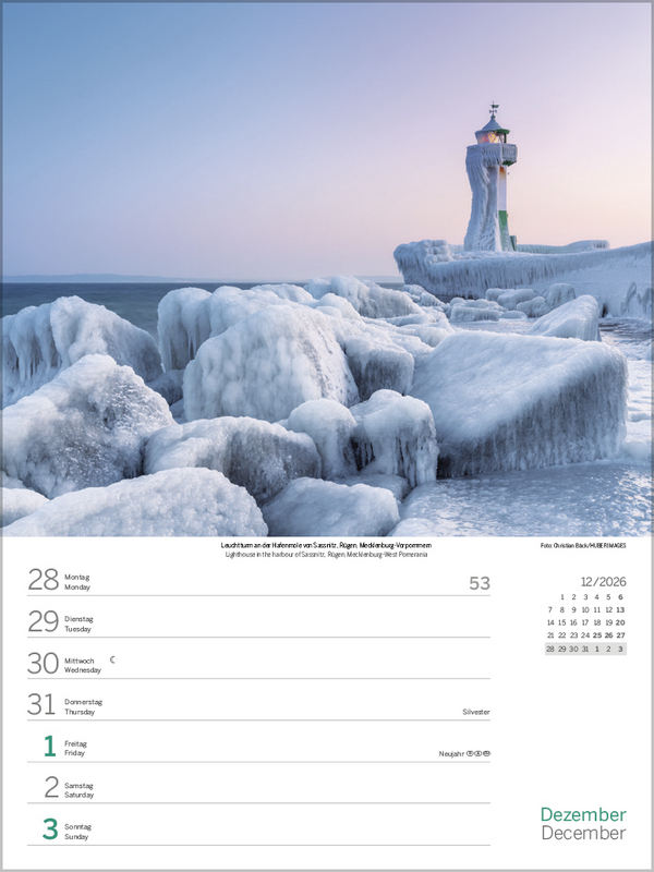 Nord- und Ostsee Wochenkalender 2027, Innenansicht #1