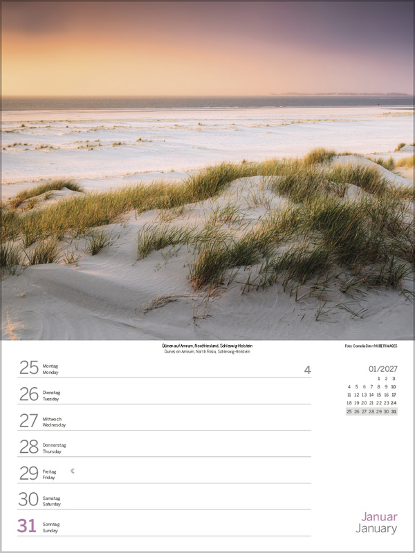 Nord- und Ostsee Wochenkalender 2027, Innenansicht #3