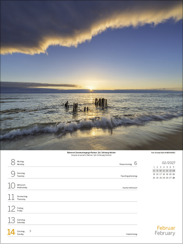 Nord- und Ostsee Wochenkalender 2027, Innenansicht #4