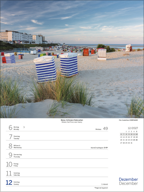 Nord- und Ostsee Wochenkalender 2027, Innenansicht #14