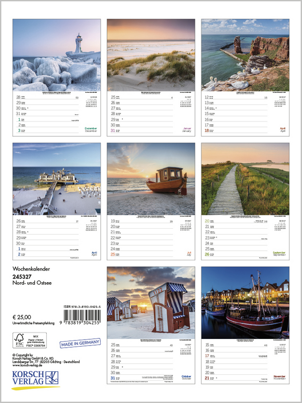 Nord- und Ostsee Wochenkalender 2027, Innenansicht #15