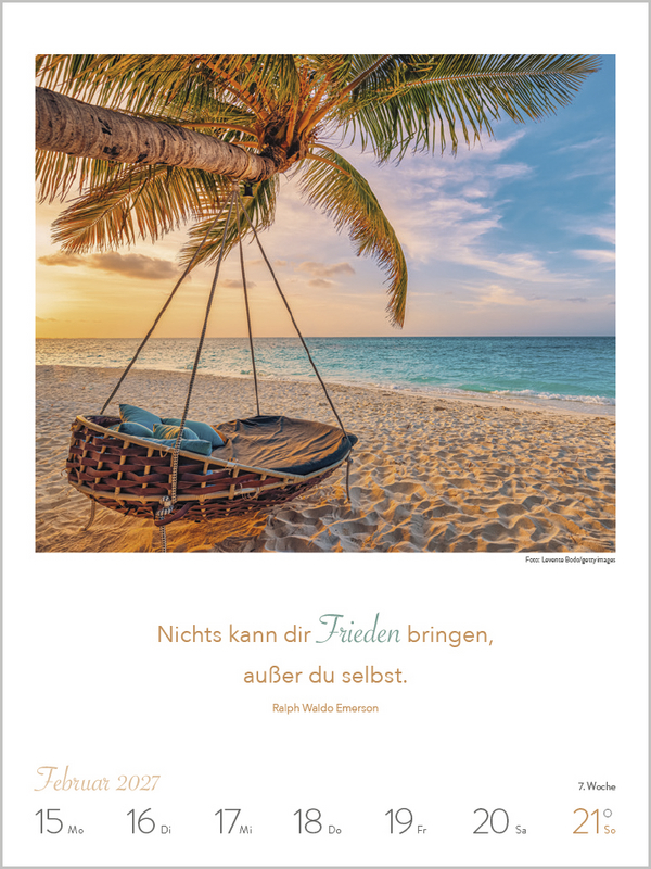 Literaturkalender Lebensweisheiten 2027, Innenansicht #3