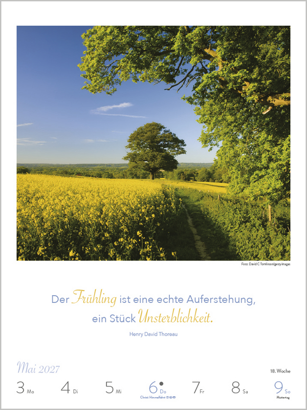 Literaturkalender Lebensweisheiten 2027, Innenansicht #5